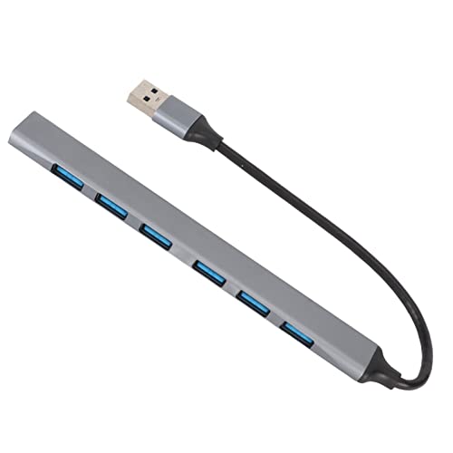 Zunate USB-Hub, 7-in-1-USB-Dockingstation, 5 Gbit/s Übertragungsrate, USB-Splitter für Laptop-PC, USB-Flash-Laufwerke, Mobile Festplatte, Maus und Tastaturen von Zunate