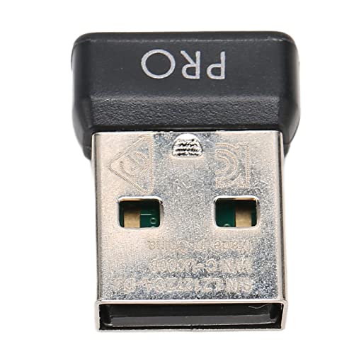 Zunate USB Mausempfänger für Logitech G Pro, Tragbarer ABS Mausadapter 2,4 G USB Empfänger für Drahtlose Maus von Zunate