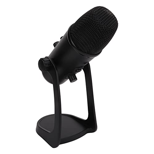 Zunate USB Mikrofon, Desktop USB Computermikrofon, USB Podcast Mikrofon für Podcasting, Live Stream Gaming, mit um 360 Grad Drehbarem Ständer von Zunate