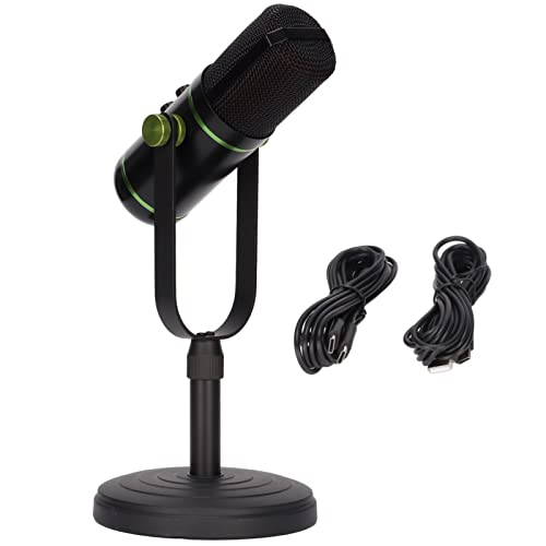 Zunate USB-Mikrofon für Computer und Mobiltelefon, Kondensator-Gaming-Mikrofon mit Mikrofonhalter, Tap-to-Mute & 3,5-mm-Audiobuchse & Bluetooth-Begleitung von Zunate