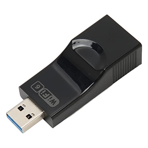 Zunate USB WiFi 6 Adapter, USB 3.0 WiFi Dongle mit Dual 2dBi High Gain Antenne Dual Band Wireless Network Adapter für Windows 11 10, Unterstützt WPA3 Verschlüsselung von Zunate