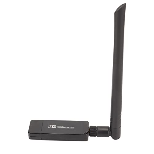 Zunate USB Wireless Network Adapter, 1200M Dual Band USB 3.0 Interface WiFi Adapter, AP Modus, W50L 5DB RTL8812AU Desktop WiFi Adapter Empfänger für Schreibtischcomputer von Zunate