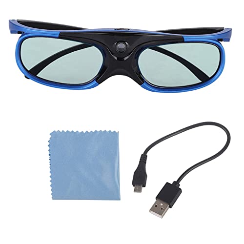 Zunate Universelle Aktive 3D-Shutter-Brille für DLP-Link-3D-Projektoren, Wiederaufladbare 3D-Brille, 1080P-Originallinse mit Hoher Transparenz, 178 ° Breiter Betrachtungswinkel Zunate Universelle Aktive 3D-Shutter-Brille für DLP-Link-3D-Projektoren, Wiederaufladbare 3D-Brille, 1080P-Originallinse mit Hoher Transparenz, 178 ° Breiter Betrachtungswinkel von Zunate