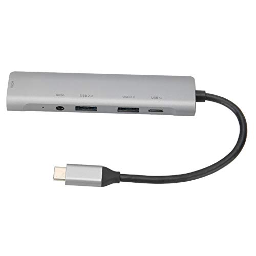 Zunate Universelle USB-Dockingstation, Hub Typ C für 4K HDMI, USB 3.0, 3,5 Mm Audio, Kompatibel für Windows für OS für Android von Zunate