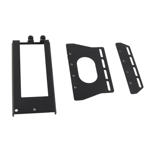 Zunate Vertikales GPU Kartenhalter Kit, Hochwertige Vertikale GPU Halterung aus Metall für Grafikkarten mit 1, 2 und 3 Steckplätzen, Kompatibel mit PCI E 3.0 X16 (26 * 6,2 * 12,8 cm) von Zunate