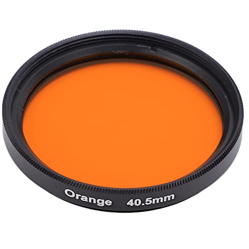 Zunate Vollfarb Objektivfilter Set, 40,5 mm Spiegelreflexkamera Farbfilter Kit, Orange, Lila, Gelb, Grün, Blau, wasserdichte, ölfeste Filter mit Objektivfiltergehäuse, Geeignet für 40,5 mm(Orange) von Zunate