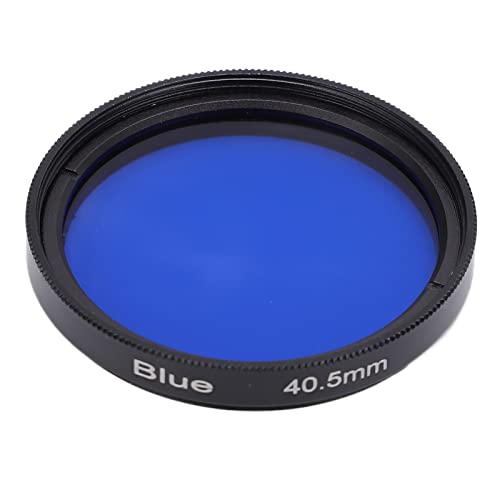 Vollfarb Objektivfilter Set, 40,5 mm Spiegelreflexkamera Farbfilter Kit, Orange, Lila, Gelb, Grün, Blau, wasserdichte, ölfeste Filter mit Objektivfiltergehäuse, Geeignet für 40,5 mm(Blau) von Zunate