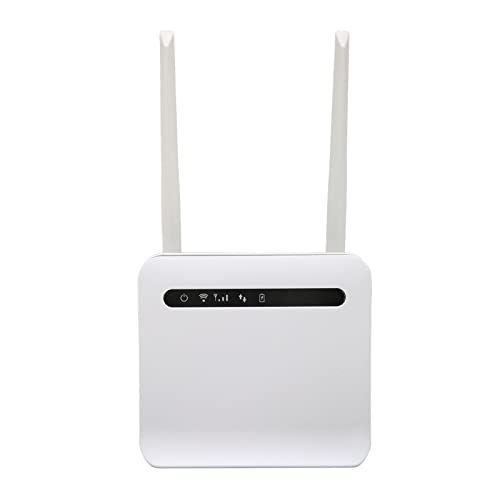 Zunate WLAN-Router, Mobiler 4G-LTE-WLAN-Router mit SIM-Kartensteckplatz, 300-Mbit/s-Dualband-4-RJ45-Lan-Port-Outdoor-Router, Mobiler WLAN-Hotspot von Zunate