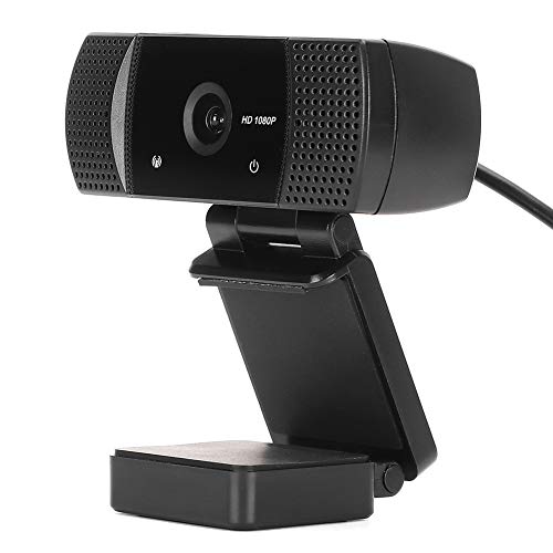 Zunate -Webcam mit Stereomikrofon, USB 2.0M HD 1080P-Webkamera für PC Computer Laptop, Plug & Play, Streaming-Webcam für Skype/Zoom/YouTube/WeChat (Schwarz) von Zunate