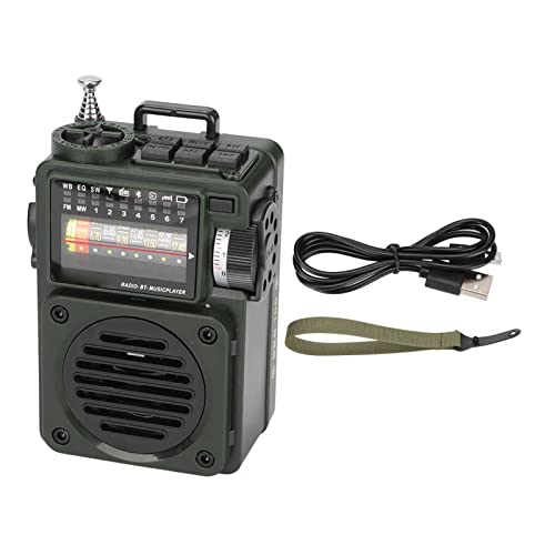 Zunate Wetterradio, HRD-700 Tragbares Digitalradio Bluetooth-Musikplayer für NOAA-Wettervorhersage, UKW-Radio-CD-Player für Speicherkarten-/Vollbandübertragung, 1000 MAh von Zunate