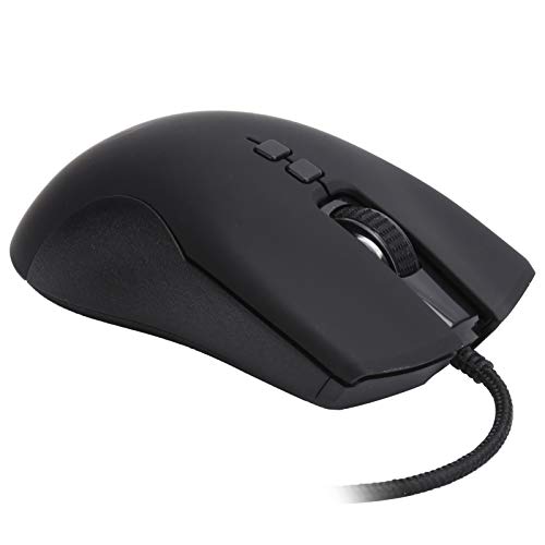 Zunate Wired Gaming Mouse, Ergonomisches Spiel Optische E-Sport-Mäuse mit RGB-LED-Hintergrundbeleuchtung, Einstellbar 6400DPI, 7 Tasten für Notebook-Computer-Laptop von Zunate