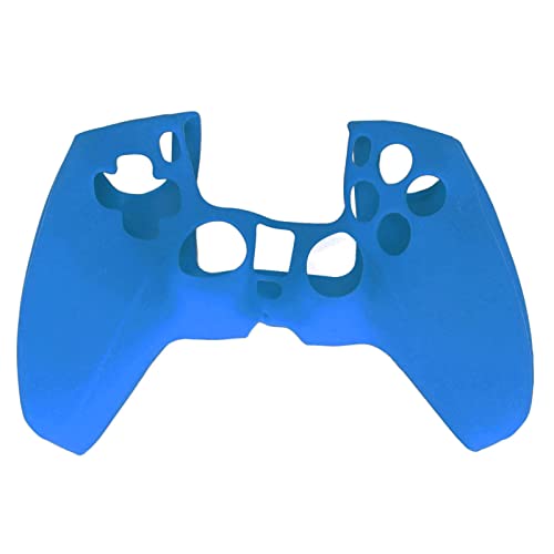 für PS5 Controller Silikonhaut, 2 Stück Silikon Ergonomische Soft Case Grips für PS5 Controller Griff Schutzhülle Case, für PS5 Controller Grip mit Thumbstick (Blau) von Zunate