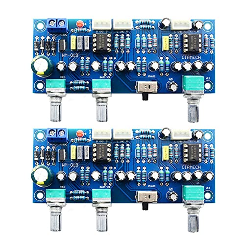 2 x 2.1 Kanal Subwoofer Preamp Board Tiefpassfilter - Amp Verstärker Board Ne5532 Tiefpassfilter Bass Vorverstärker von Zunedhys