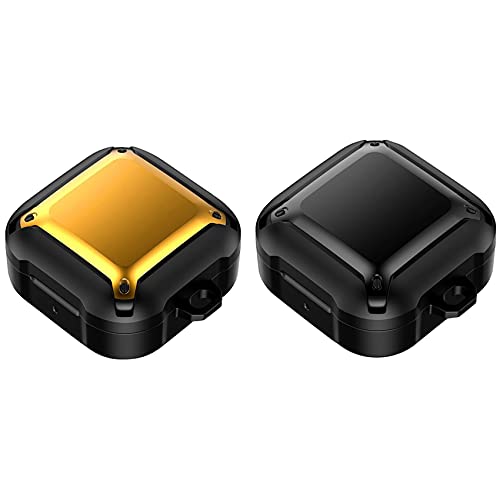 Zunedhys Schutzhülle für Galaxy Buds Live Case, Anti-Fallschutz für Buds Pro Kopfhörer, Gelb und Schwarz, 2 Stück von Zunedhys