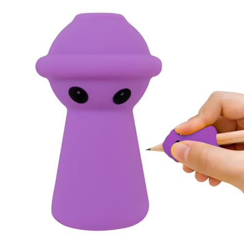 Zunetsutock Fingergriffe für Bleistifte, Silikonstiftkissen Alien Form Ergonomischer Haltungskorrektur, Kinderstaatsschreibungsstapler Verbessert Kinder Handschriften -Schreibhilfe -Tool für Anfänger von Zunetsutock