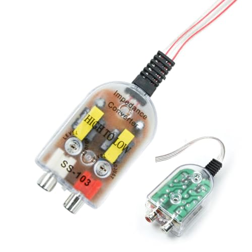 Auto High-to-Low-Konverter | Audio-Signalwandler für Verstärker & Subwoofer | Stereo-Adapter für Autoradios, Ausgang, Klare Klangqualität, High-to-Low-Adapter für Auto-Sound-Systeme Auto High-to-Low-Konverter | Audio-Signalwandler für Verstärker & Subwoofer | Stereo-Adapter für Autoradios, Ausgang, Klare Klangqualität, High-to-Low-Adapter für Auto-Sound-Systeme von Zunishaone