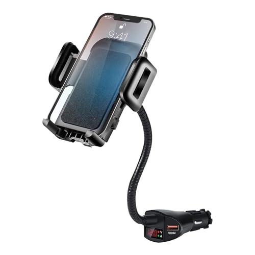 Autounterstützung Ladegerät | Universelle Unterstützung mit doppelter integriertem USB -Anschluss, schneller Ladung und Flexibler Positionierung, ideal für sicheres Fahren, GPS, Simu -Musik und Laden Autounterstützung Ladegerät | Universelle Unterstützung mit doppelter integriertem USB -Anschluss, schneller Ladung und Flexibler Positionierung, ideal für sicheres Fahren, GPS, Simu -Musik und Laden von Zunishaone