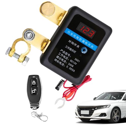 Remote -Auto -Batterie -Schnitt, 12 V intelligentes Fernbedienungsrelais, automatische Batterie -Trennung, Anti -up -Schutz, drahtloser Schalter | Ideal für die Sicherheit der Automobile, von Zunishaone
