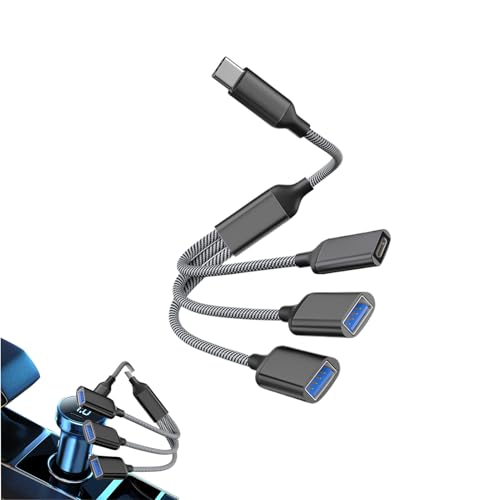 USB 1 von 3 Out Separator -Separatorkabel - Datenteilerkabel und Autolast, Computer und Zubehör, USB 1ft -Kabel, praktische Erweiterung, um mehrere Geräte gleichzeitig mit Strom zu versorgen, com von Zunishaone