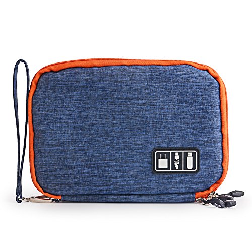 Kabel Organizer,Tasche, tragbar Elektronisches Zubehör, Organisator Tasche, Zwei Lagen, Reise Organisator für Adapter, Speicherkarten, USB-Kabel, Power Bank, tragbares Ladegerät, Festplatte Kabel Organizer,Tasche, tragbar Elektronisches Zubehör, Organisator Tasche, Zwei Lagen, Reise Organisator für Adapter, Speicherkarten, USB-Kabel, Power Bank, tragbares Ladegerät, Festplatte von Kopeme