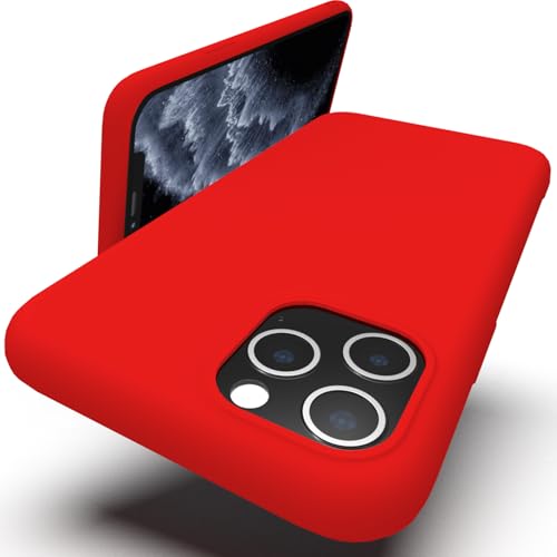 Zuvirelx Silikon hülle für iPhone 11 Pro, Soft-Touch Handyhülle für Apple iPhone 11 Pro - Rot von Zuvirelx