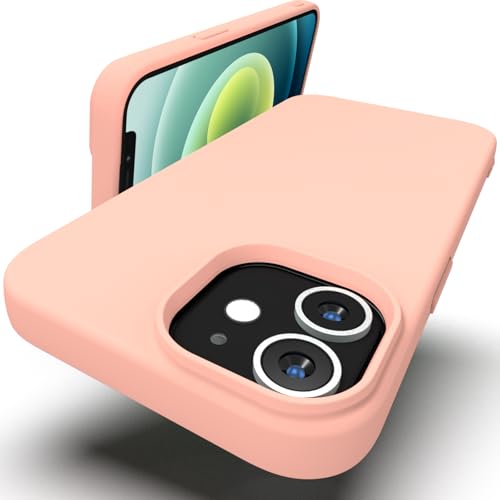 Zuvirelx Silikon hülle für iPhone 12/12 Pro, Soft-Touch Handyhülle für Apple iPhone 12/12 Pro - Mädchenpink von Zuvirelx