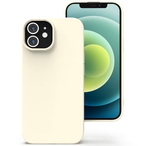 Zuvirelx Silikon hülle für iPhone 12/12 Pro, Soft-Touch Handyhülle für Apple iPhone 12/12 Pro - Weiß von Zuvirelx