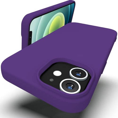 Zuvirelx Silikon hülle für iPhone 12 Mini, Soft-Touch Handyhülle für Apple iPhone 12 Mini - Lila von Zuvirelx