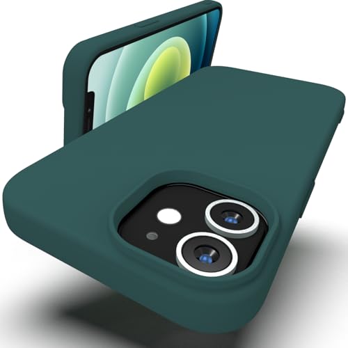 Zuvirelx Silikon hülle für iPhone 12 Mini, Soft-Touch Handyhülle für Apple iPhone 12 Mini - Tiefgrün von Zuvirelx