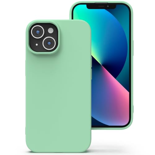 Zuvirelx Silikon hülle für iPhone 13 Mini, Soft-Touch Handyhülle für Apple iPhone 13 Mini - Helles Cyan Zuvirelx Silikon hülle für iPhone 13 Mini, Soft-Touch Handyhülle für Apple iPhone 13 Mini - Helles Cyan von Zuvirelx