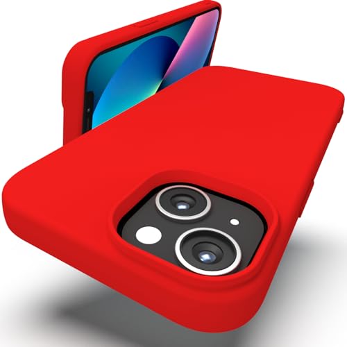 Zuvirelx Silikon hülle für iPhone 13 Mini, Soft-Touch Handyhülle für Apple iPhone 13 Mini - Rot von Zuvirelx
