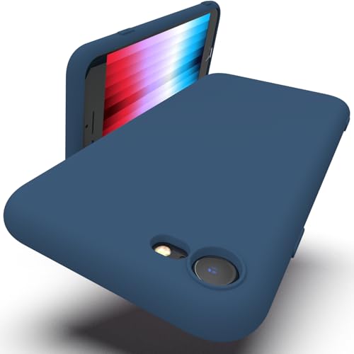 Zuvirelx Silikon hülle für iPhone SE 2020/2022, iPhone 8/7, Soft-Touch Handyhülle für Apple iPhone SE 2nd 3rd - Blau von Zuvirelx