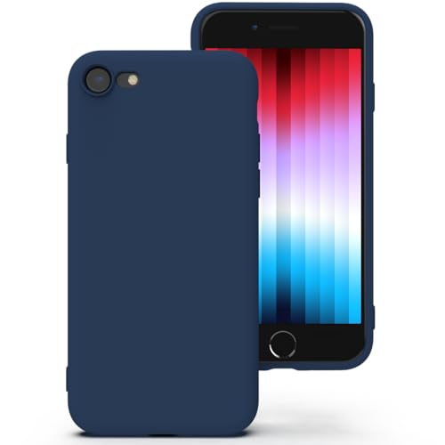 Zuvirelx Silikon hülle für iPhone SE 2020/2022, iPhone 8/7, Soft-Touch Handyhülle für Apple iPhone SE 2nd 3rd - Dunkelblau Zuvirelx Silikon hülle für iPhone SE 2020/2022, iPhone 8/7, Soft-Touch Handyhülle für Apple iPhone SE 2nd 3rd - Dunkelblau von Zuvirelx