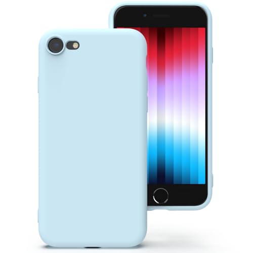 Zuvirelx Silikon hülle für iPhone SE 2020/2022, iPhone 8/7, Soft-Touch Handyhülle für Apple iPhone SE 2nd 3rd - Eisblau Zuvirelx Silikon hülle für iPhone SE 2020/2022, iPhone 8/7, Soft-Touch Handyhülle für Apple iPhone SE 2nd 3rd - Eisblau von Zuvirelx