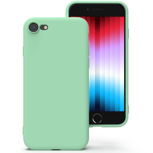 Zuvirelx Silikon hülle für iPhone SE 2020/2022, iPhone 8/7, Soft-Touch Handyhülle für Apple iPhone SE 2nd 3rd - Helles Cyan Zuvirelx Silikon hülle für iPhone SE 2020/2022, iPhone 8/7, Soft-Touch Handyhülle für Apple iPhone SE 2nd 3rd - Helles Cyan von Zuvirelx