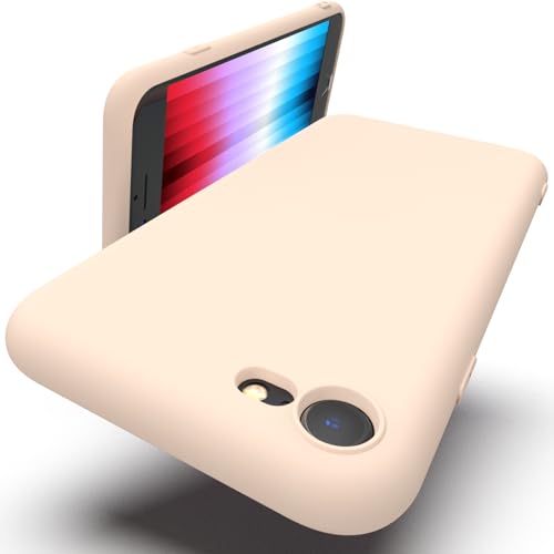 Zuvirelx Silikon hülle für iPhone SE 2020/2022, iPhone 8/7, Soft-Touch Handyhülle für Apple iPhone SE 2nd 3rd - Helles Pink von Zuvirelx