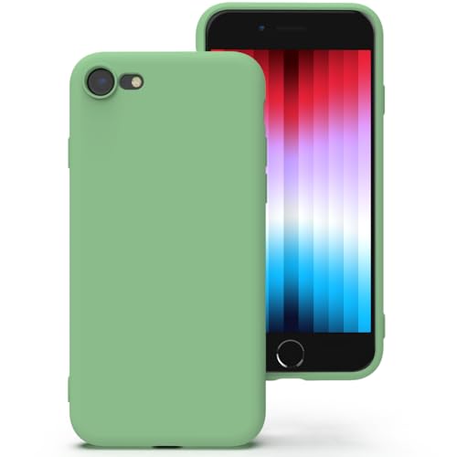 Zuvirelx Silikon hülle für iPhone SE 2020/2022, iPhone 8/7, Soft-Touch Handyhülle für Apple iPhone SE 2nd 3rd - Minzgrün Zuvirelx Silikon hülle für iPhone SE 2020/2022, iPhone 8/7, Soft-Touch Handyhülle für Apple iPhone SE 2nd 3rd - Minzgrün von Zuvirelx