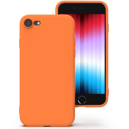 Zuvirelx Silikon hülle für iPhone SE 2020/2022, iPhone 8/7, Soft-Touch Handyhülle für Apple iPhone SE 2nd 3rd - Orange Zuvirelx Silikon hülle für iPhone SE 2020/2022, iPhone 8/7, Soft-Touch Handyhülle für Apple iPhone SE 2nd 3rd - Orange von Zuvirelx