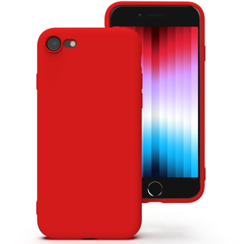 Zuvirelx Silikon hülle für iPhone SE 2020/2022, iPhone 8/7, Soft-Touch Handyhülle für Apple iPhone SE 2nd 3rd - Rot Zuvirelx Silikon hülle für iPhone SE 2020/2022, iPhone 8/7, Soft-Touch Handyhülle für Apple iPhone SE 2nd 3rd - Rot von Zuvirelx
