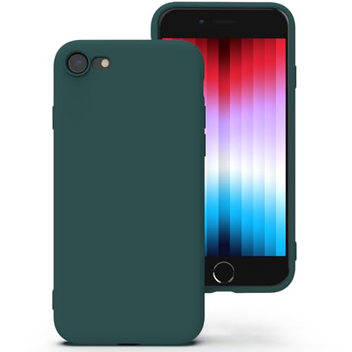 Zuvirelx Silikon hülle für iPhone SE 2020/2022, iPhone 8/7, Soft-Touch Handyhülle für Apple iPhone SE 2nd 3rd - Tiefgrün Zuvirelx Silikon hülle für iPhone SE 2020/2022, iPhone 8/7, Soft-Touch Handyhülle für Apple iPhone SE 2nd 3rd - Tiefgrün von Zuvirelx
