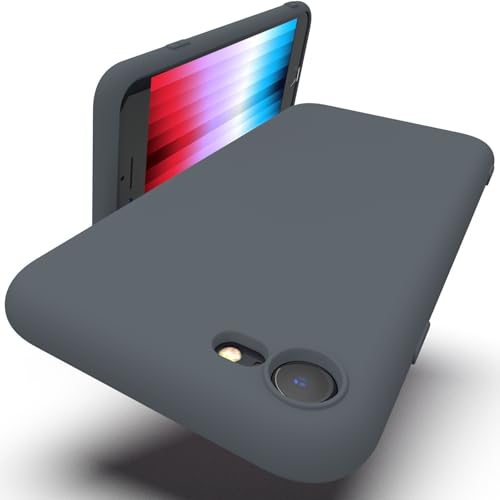 Zuvirelx Silikon hülle für iPhone SE 2020/2022, iPhone 8/7, Soft-Touch Handyhülle für Apple iPhone SE 2nd 3rd - Weltraumgrau von Zuvirelx