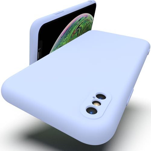 Zuvirelx Silikon hülle für iPhone X/XS, Soft-Touch Handyhülle für Apple iPhone X/XS - Flieder von Zuvirelx