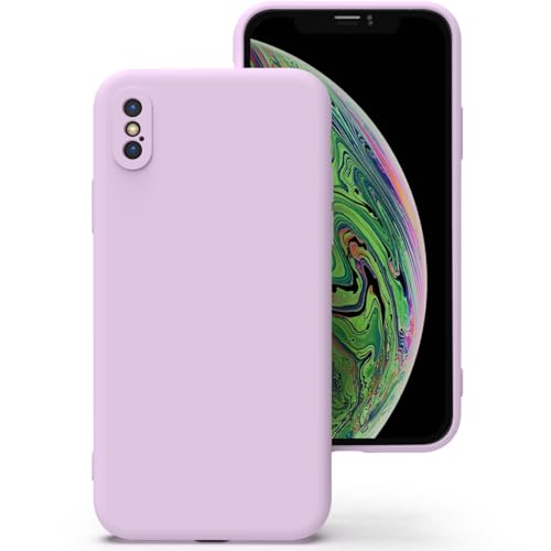 Zuvirelx Silikon hülle für iPhone X/XS, Soft-Touch Handyhülle für Apple iPhone X/XS - Lavendel Zuvirelx Silikon hülle für iPhone X/XS, Soft-Touch Handyhülle für Apple iPhone X/XS - Lavendel von Zuvirelx