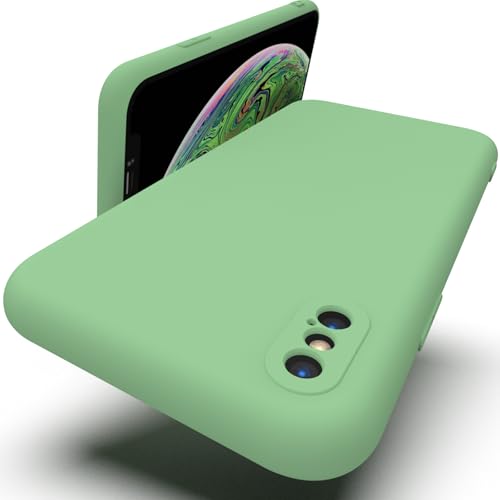 Zuvirelx Silikon hülle für iPhone X/XS, Soft-Touch Handyhülle für Apple iPhone X/XS - Minzgrün Zuvirelx Silikon hülle für iPhone X/XS, Soft-Touch Handyhülle für Apple iPhone X/XS - Minzgrün von Zuvirelx