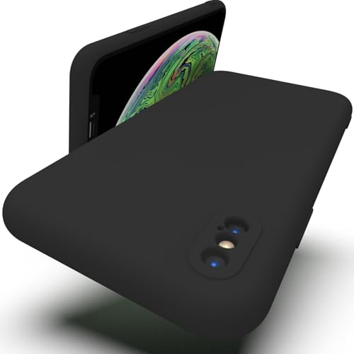 Zuvirelx Silikon hülle für iPhone X/XS, Soft-Touch Handyhülle für Apple iPhone X/XS - Schwarz Zuvirelx Silikon hülle für iPhone X/XS, Soft-Touch Handyhülle für Apple iPhone X/XS - Schwarz von Zuvirelx