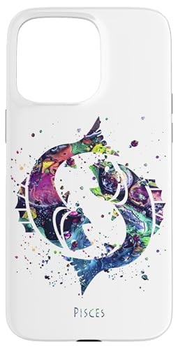 Hülle für iPhone 15 Pro Max Sternzeichen Fische von Zuzi's