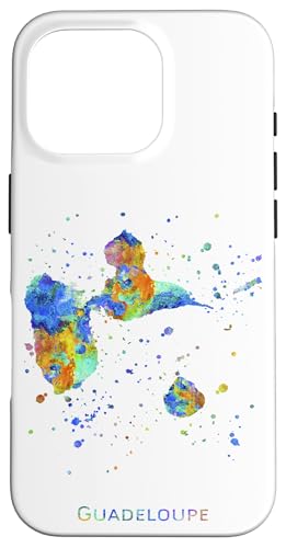 Hülle für iPhone 16 Pro Guadeloupe Karte von Zuzi's