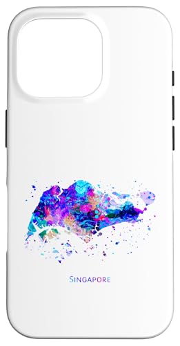 Hülle für iPhone 16 Pro Singapur-Karte Hülle für iPhone 16 Pro Singapur-Karte von Zuzi's