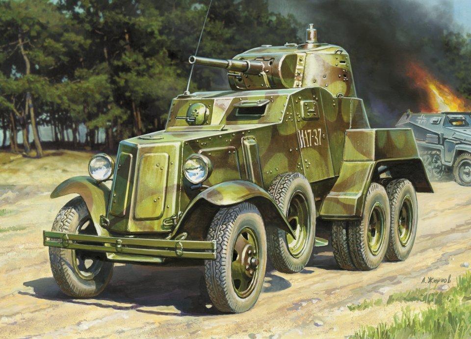 BA-10 Soviet Armored Car von Zvezda