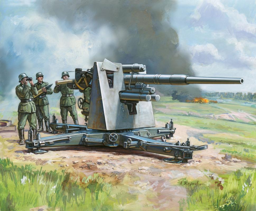 German 88 mm Flak 36/37 von Zvezda